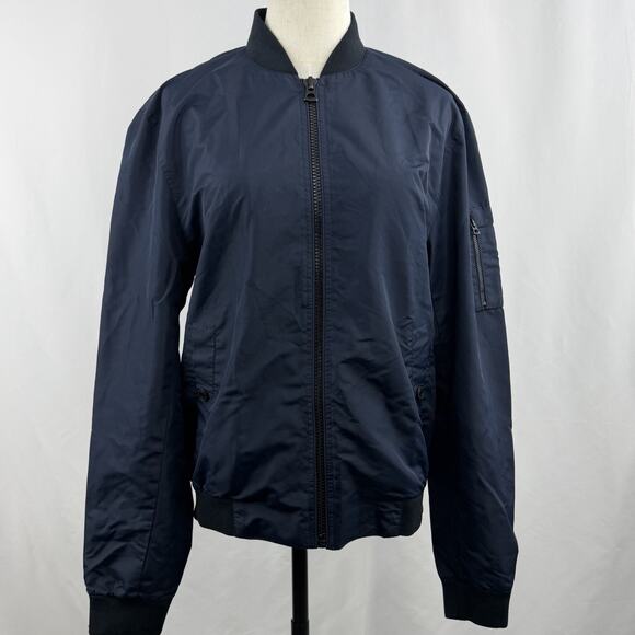 Lucky Brand Other - Lucky Brand Men’s Lightweight Bomber Jacket Navy Mesh Lined Size Medium